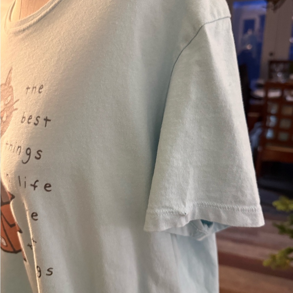 Life Is Good Crushed Lite Women’s Cat In. A Box Short Sleeve Tee. Size XL - Picture 4 of 8